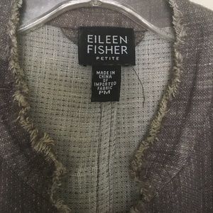 Casual jacket w pockets and raw edge